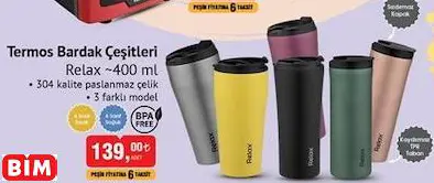 RELAX TERMOS BARDAK ÇEŞİTLERİ RELAX TERMOS BARDAK ÇEŞİTLERİ